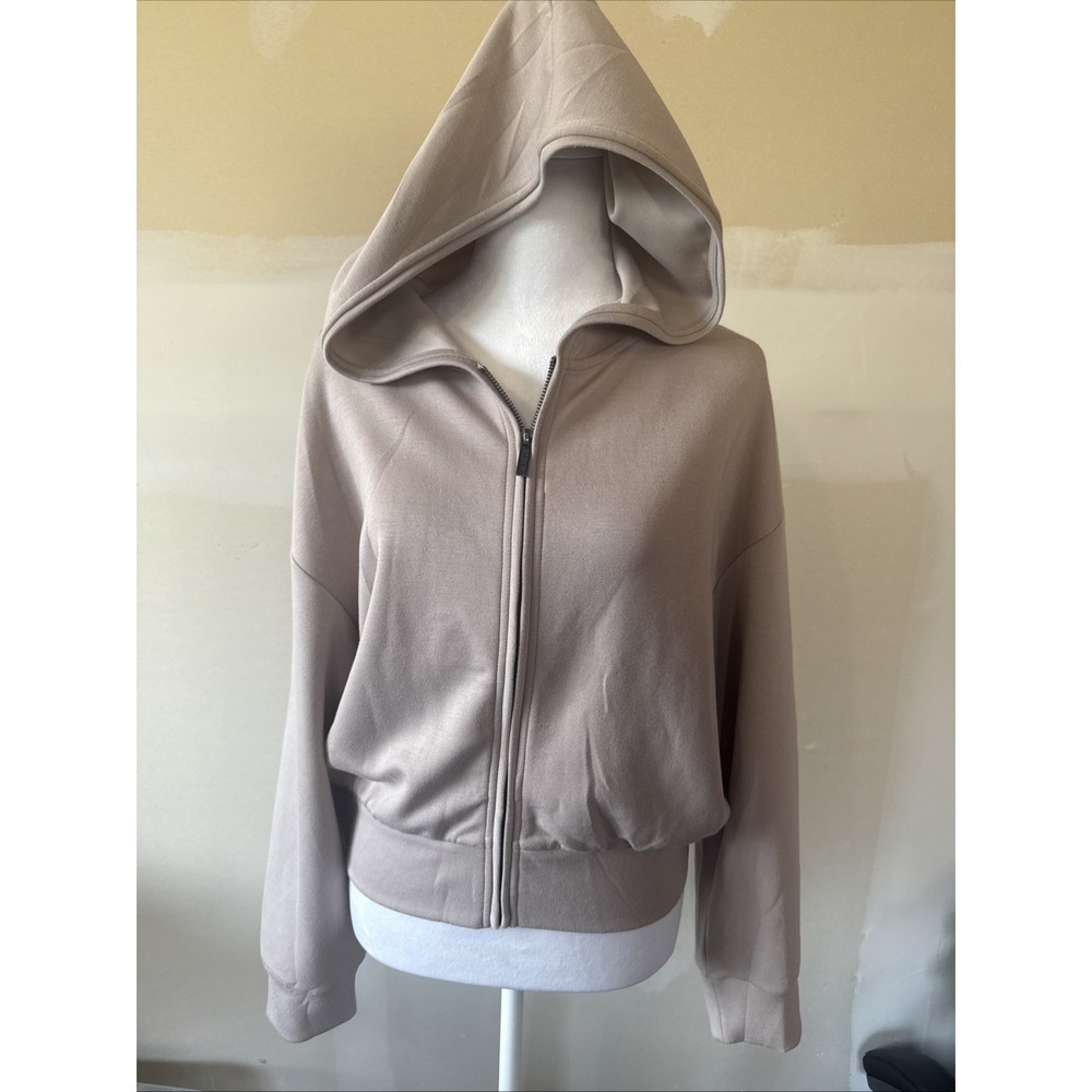 Jason Wu Womens Weathered Stone Zip Up Hoodie New . Athleisure